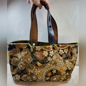 Jean et Handcrafted Boutique Boho Handbag Purse Paisley